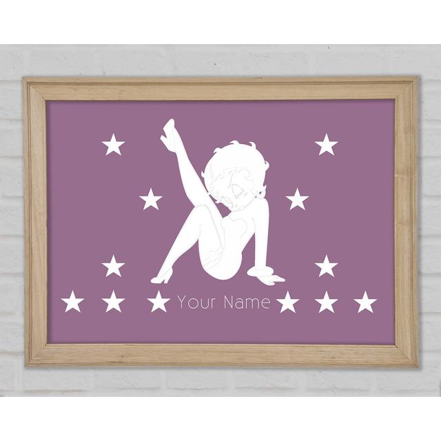 Betty Boop Your Name Stars Dusty - Single Picture Frame Art Prints Rosalind Wheeler Size: 21cm H x 29.7cm W x 1.5cm D on Productcaster.