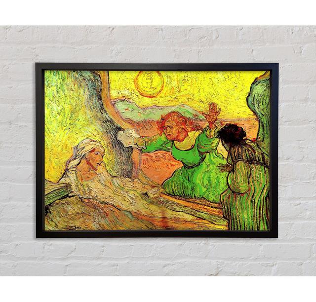 Die Auferweckung des Lazarus nach Rembrandt von Vincent Van Gogh - Einzelbildrahmen Kunstdrucke auf Leinwand Bright Star Größe: 84,1 cm H x 118,9 cm B on Productcaster.