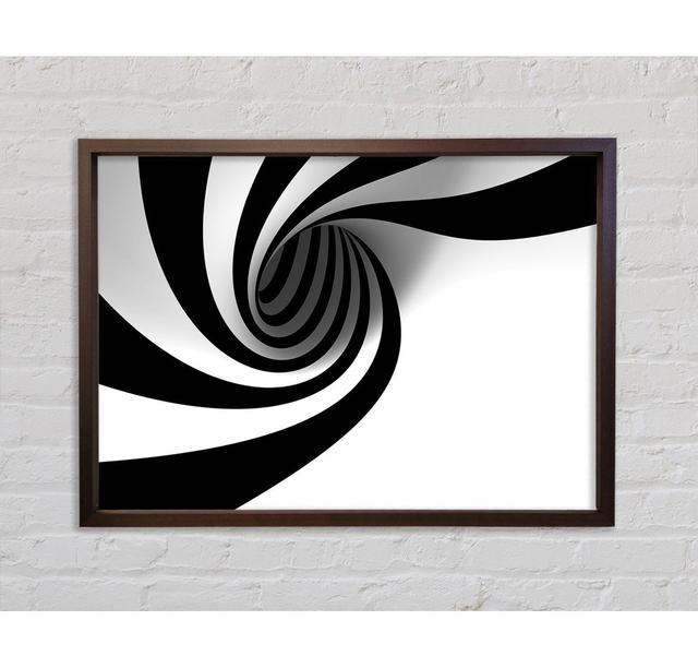 Hypnotic Whirlpool - Single Picture Frame Art Prints on Canvas Bright Star Size: 84.1cm H x 118.9cm W x 3.3cm D on Productcaster.