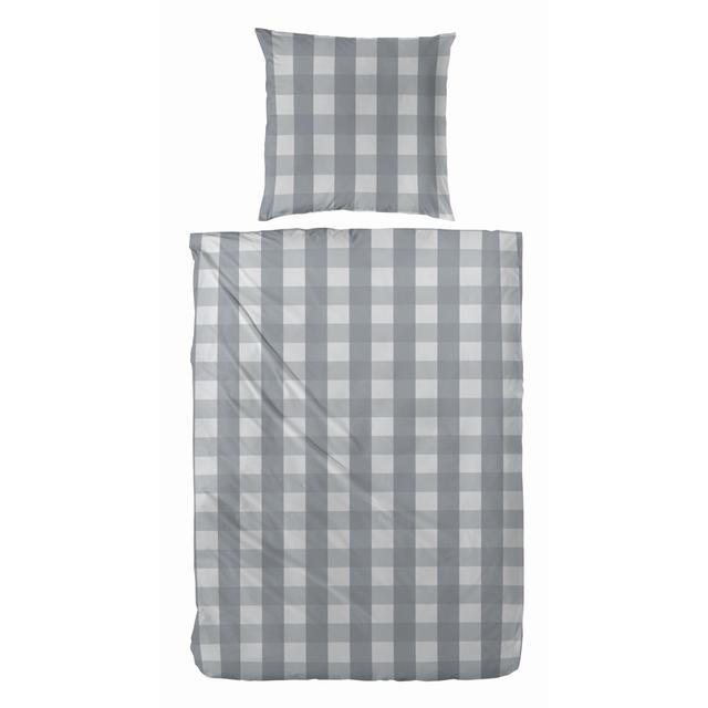 Thursten Cotton Chequered Duvet Cover Set with Pillow Shams Lily Manor on Productcaster.