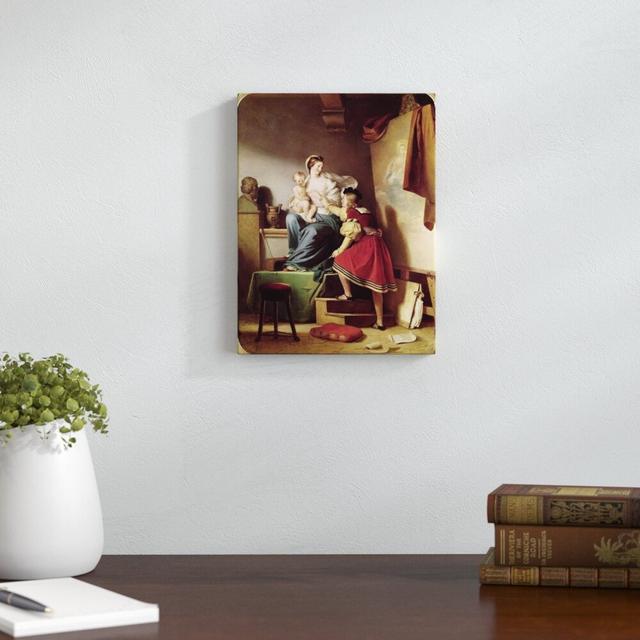 Raphael Adjusting His Model's Pose for His Painting of The Virgin and Child by Alexandre Evariste Fragonard - Painting Print on Paper East Urban Home on Productcaster.