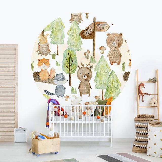 Elledge Matte Peel & Stick Mural Harriet Bee Size: 150cm L x 150cm W on Productcaster.