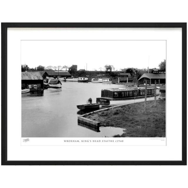 'Wroxham, King's Head Staithe C1940' by Francis Frith - Picture Frame Photograph Print on Paper The Francis Frith Collection Size: 45cm H x 60cm W x 2 on Productcaster.