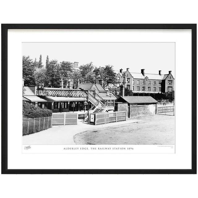 Alderley Edge, The Railway Station 1896 by Francis Frith - Single Picture Frame Print The Francis Frith Collection Size: 28cm H x 36cm W x 2.3cm D on Productcaster.