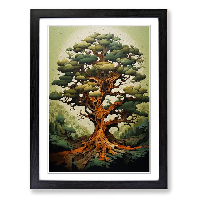 Oak Tree Orphism No.2 Marlow Home Co. Format: Black, Size: 34cm H x 25cm W x 2cm D on Productcaster.