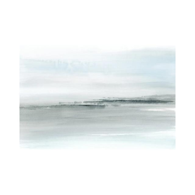 Abstract Coastal Watercolor In Soft Blue by Nouveau Prints - Gallery-Wrapped Canvas Giclée on Canvas Beachcrest Home Format: No Frame, Size: 101.6cm H on Productcaster.