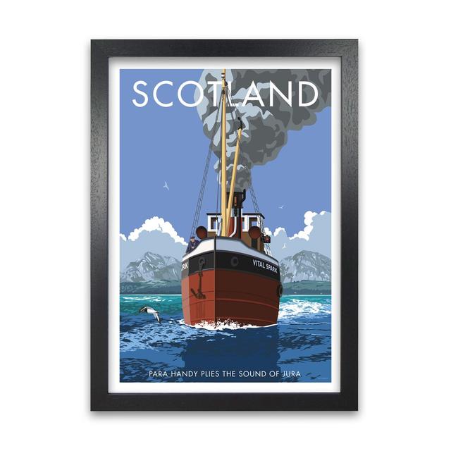 Scotland Para Handy - Picture Frame Graphic Art on Paper East Urban Home Size: 84.1 cm H x 59.4 cm W x 5 cm D, Frame Options: Black on Productcaster.