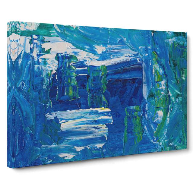 Abstract Art Painting Vol.173 by S.Johnson - Wrapped Canvas Painting Print East Urban Home Size: 35cm H x 50cm W x 3cm D on Productcaster.