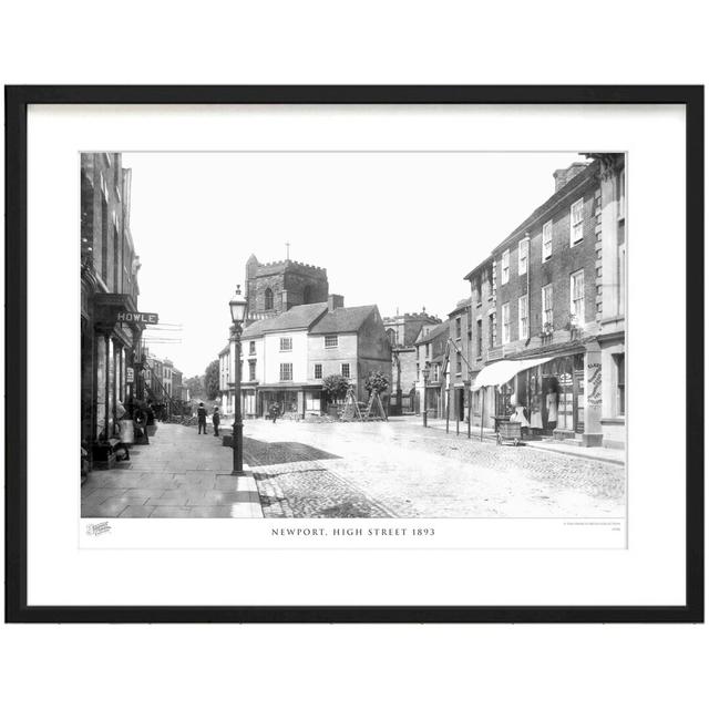 'Newport, High Street 1893' - Picture Frame Photograph Print on Paper The Francis Frith Collection Size: 45cm H x 60cm W x 2.3cm D on Productcaster.