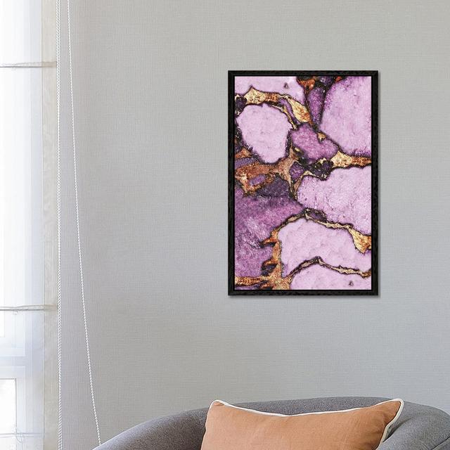 Gemstone And Gold - Pastel Lavender by Monika Strigel - Gallery-Wrapped Canvas Giclée on Canvas Fairmont Park Size: 66.04cm H x 45.72cm W, Format: Bla on Productcaster.