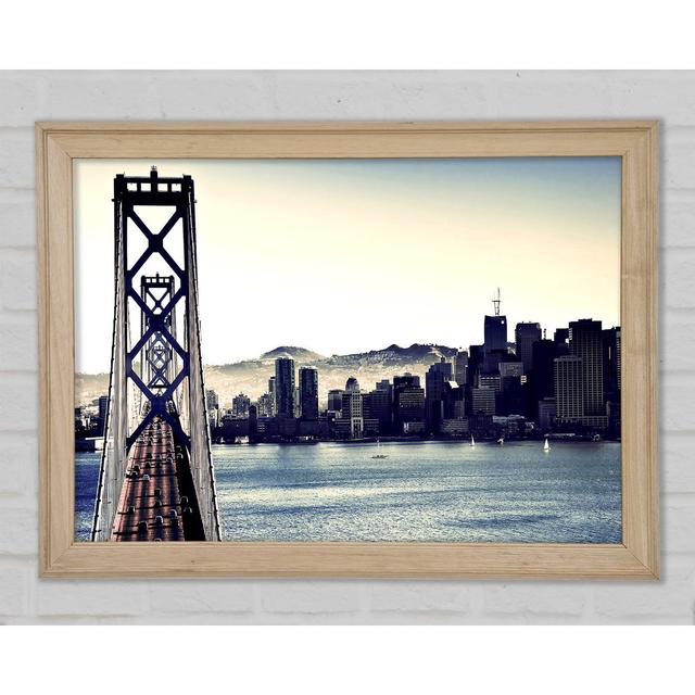 Intersection On Bay Bridge - Print Brayden Studio Size: 59.7cm H x 84.1cm W x 1.5cm D on Productcaster.