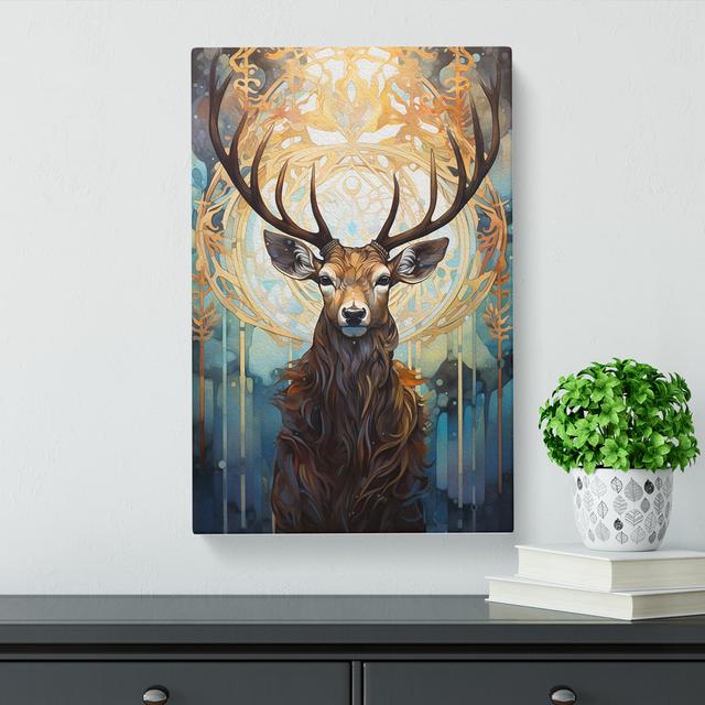 Stag - Print Alpen Home Size: 50cm H x 35cm W x 3cm D on Productcaster.