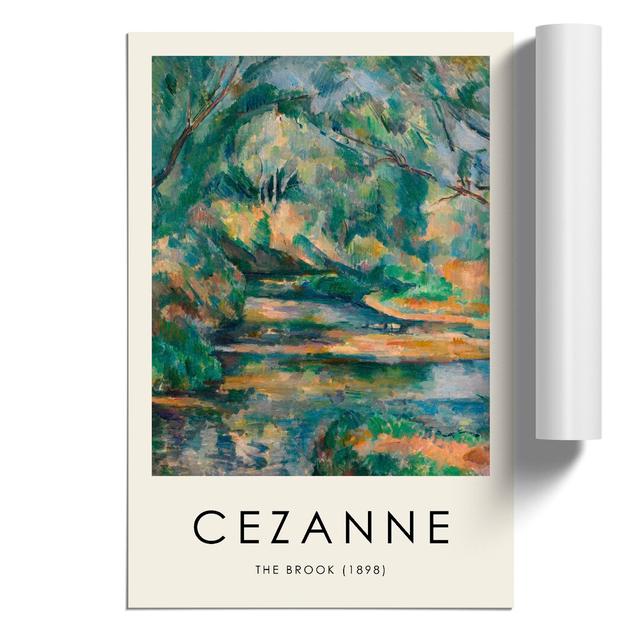 The Brook by Paul Cezanne - Unframed Graphic Art East Urban Home Size: 59cm H x 42cm W x 0.1cm D on Productcaster.