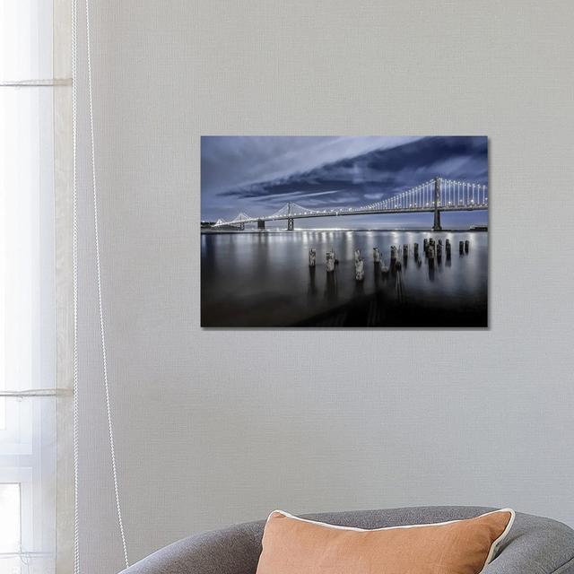 The Bay Bridge Lights San Francisco THV8 House of Hampton Size: 45.72cm H x 66.04cm W x 3.81cm D on Productcaster.