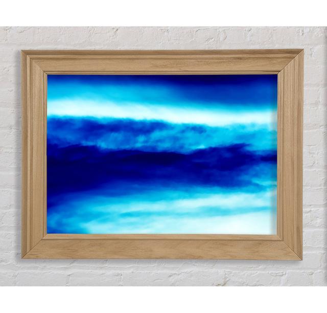 The Blue Mist Framed Print Wall Art Ivy Bronx Format: Natural Framed Paper, Size: 59.7cm H x 84.1cm W x 8cm D on Productcaster.