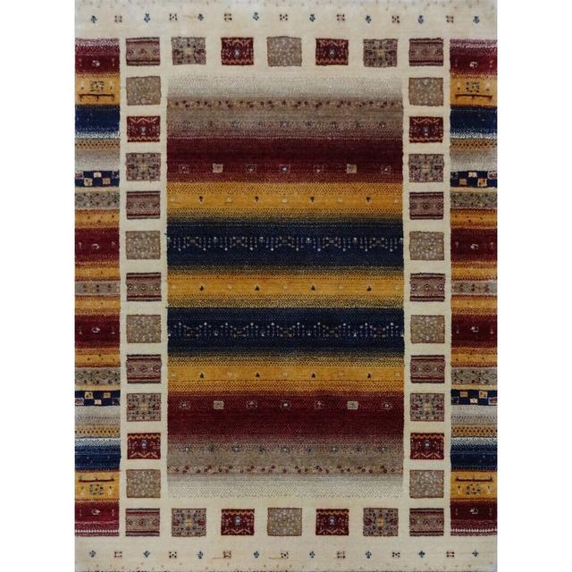 Anneliese Striped Machine Woven Red Area Rug World Menagerie Rug Size: Rectangular 250 x 300cm on Productcaster.