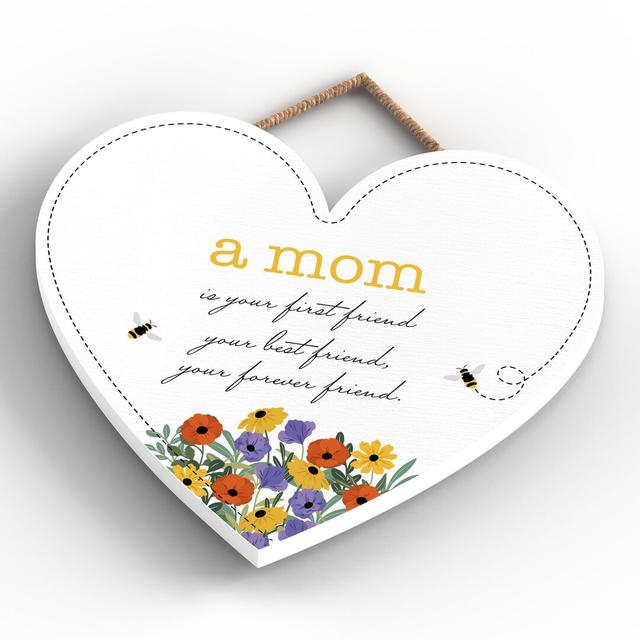 A MOM IS YOUR FOREVER FRIEND Happy Larry Size: 16cm H x 17cm W x 0.9cm D on Productcaster.