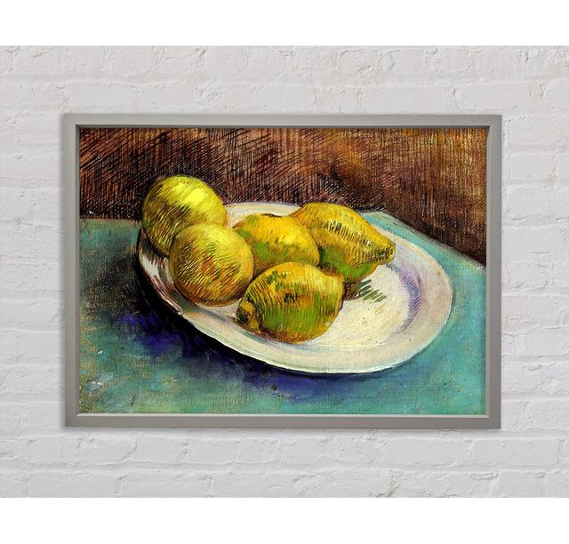 Van Gogh Still Life With Lemons On A Plate - Print August Grove Size: 100cm H x 141.4cm W on Productcaster.