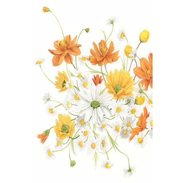 Sunny Wild Bouquet II - Wrapped Canvas Painting Rosalind Wheeler Size: 91cm H x 61cm W x 3.8cm D on Productcaster.