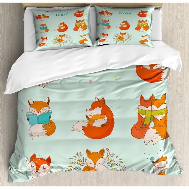 Penner Graphic Print & Text [EU ONLY] Duvet Cover Set with Pillowcases Isabelle & Max Size: Kingsize - 2 Standard Pillowcases on Productcaster.