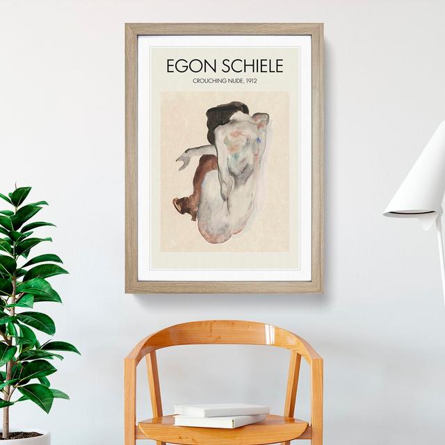 Portrait of a Woman Vol.8 Print by Egon Schiele - Picture Frame Painting East Urban Home Frame Option: Oak Framed, Size: 36cm H x 27cm W x 2cm D on Productcaster.