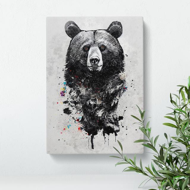 Graffiti Bear No.1 - Wrapped Canvas Painting Alpen Home Size: 60cm H x 40cm W x 3cm D on Productcaster.