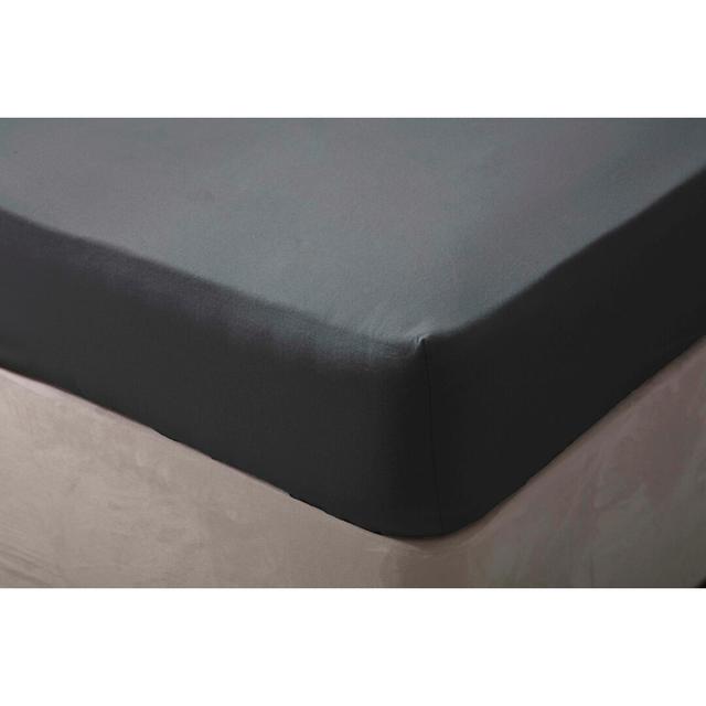 Brushed Cotton Range Flannel Fitted Sheet Belledorm Size: Single (3'), Colour: Charcoal, Depth: 15" Extra Deep on Productcaster.