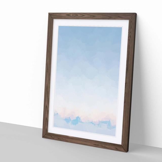 Kiss of the Sun in Abstract - Picture Frame Graphic Art Print East Urban Home Frame Option: Walnut, Size: 76cm H x 50cm W x 2cm D on Productcaster.