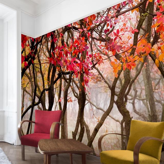 Japan in Autumn 2.9m x 432cm Wallpaper Roll East Urban Home Size: 290"L X 432"W on Productcaster.