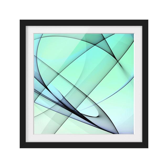 Autumn Shapes Framed Graphic Art Print East Urban Home Size: 50cm H x 50cm W, Frame Options: Matt black on Productcaster.