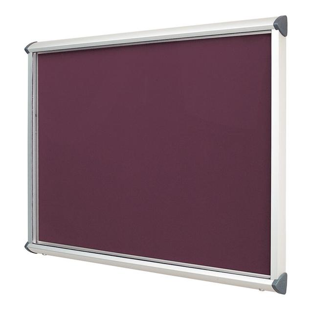 Pinnwand ClearAmbient Größe: 75 cm H x 53,7 cm B, Farbe: Burgunderrot, Gestellfarbe: Grün on Productcaster.