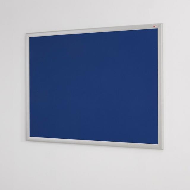 Wall Mounted Bulletin Board Symple Stuff Size: 120 cm H x 120 cm W, Colour: Blue on Productcaster.