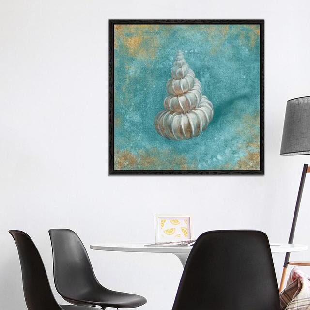 Treasures from the Sea II by Danhui Nai - Graphic Art Print on Canvas House of Hampton Format: Black Framed, Size: 93.98cm H x 93.98cm W x 3.81cm D on Productcaster.