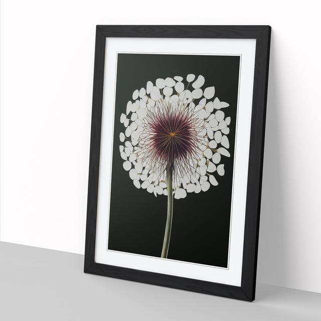 Dandelion Painting - Single Picture Frame Graphic Art ClassicLiving Frame Option: Oak, Size: 64cm H x 46cm W x 2cm D on Productcaster.