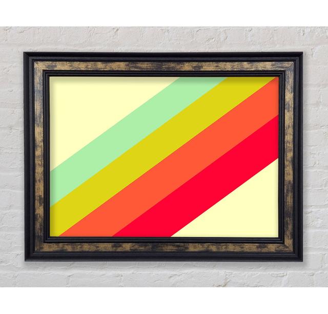 Retro Rainbow - Single Picture Frame Art Prints Bright Star Size: 84.1cm H x 142.2cm W x 8cm D on Productcaster.