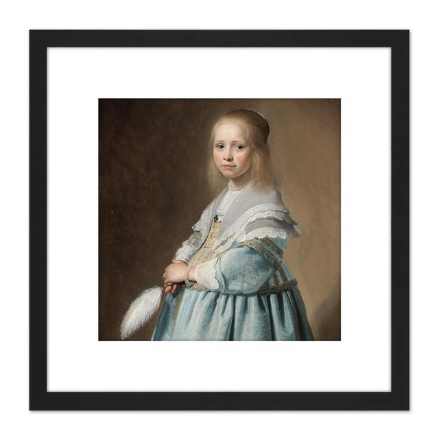 Verspronck Portrait Girl Dressed In Blue by Johannes Cornelisz Verspronck - Picture Frame Painting Marlow Home Co. on Productcaster.