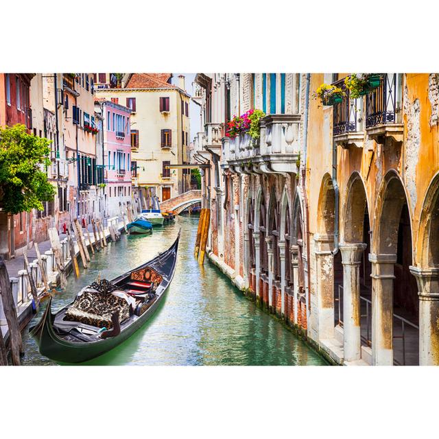 Gondola Venice, Italy by Freeartist - Wrapped Canvas Photograph Breakwater Bay Size: 20cm H x 30cm W on Productcaster.