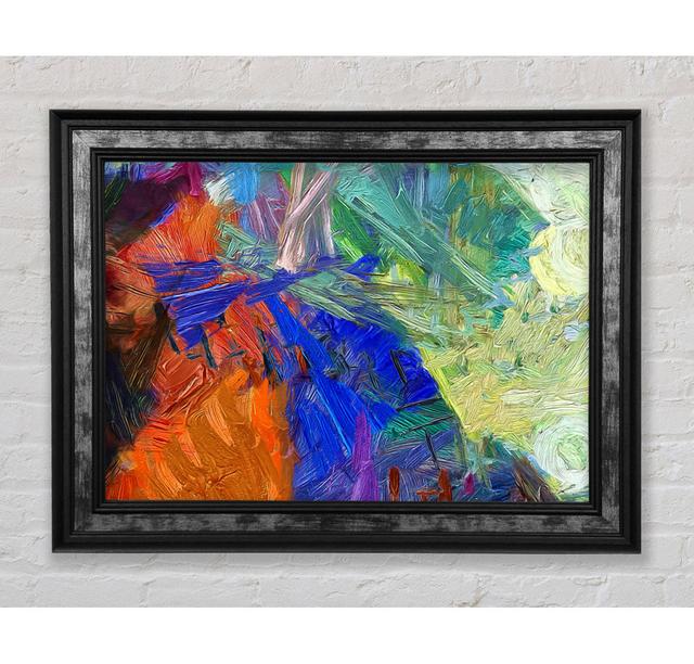 Mad Brush Strokes Of Colour Framed Print Bright Star Size: 29.7cm H x 42cm W on Productcaster.