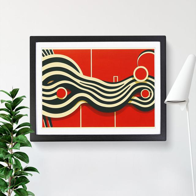 Intoxicating Modern Abstract - Picture Frame Graphic Art Metro Lane Frame Colour: Black, Size: 46cm H x 64cm W x 2cm D on Productcaster.