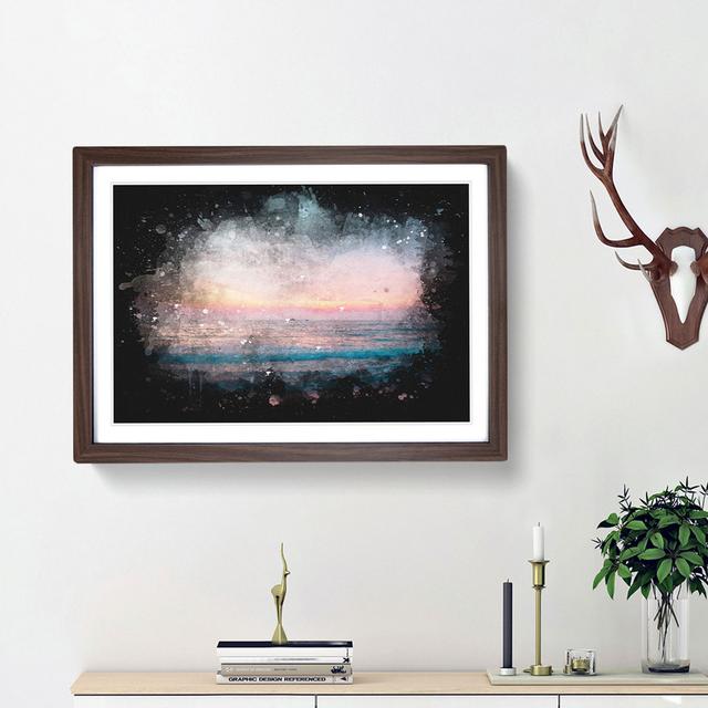 Sundown in Sri Lanka - Picture Frame Graphic Art Print East Urban Home Frame Option: Walnut Framed, Size: 62cm H x 87cm W x 2cm D on Productcaster.