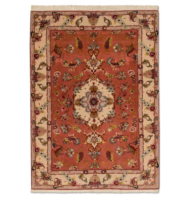 Engleside Geometric Handmade Hand-Knotted Rectangle: 147' X 104' Orange Area Rug Astoria Grand on Productcaster.