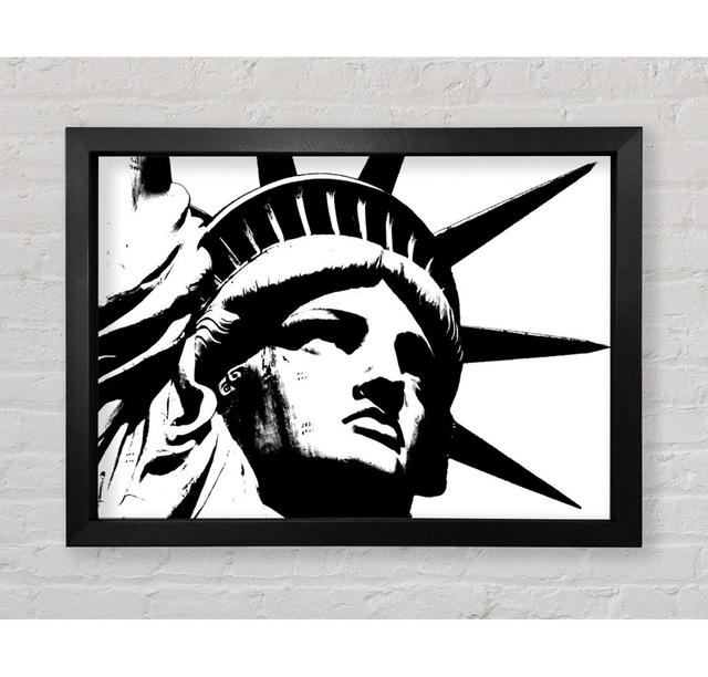 New York The Statue Of Liberty B N W Framed Print Bright Star Size: 42cm H x 59.7cm W on Productcaster.