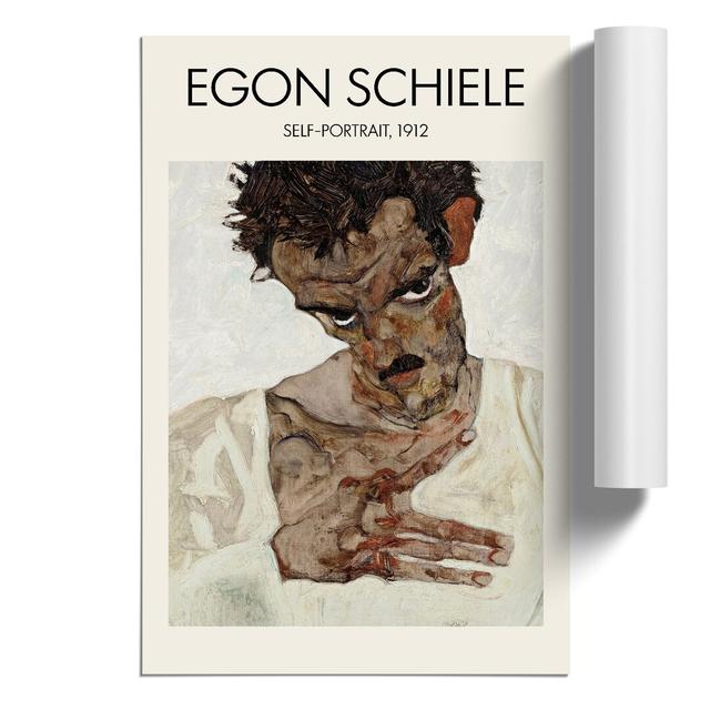 Self Portrait Vol.10 by Egon Schiele - Unframed Graphic Art East Urban Home Size: 59cm H x 42cm W x 0.1cm D on Productcaster.