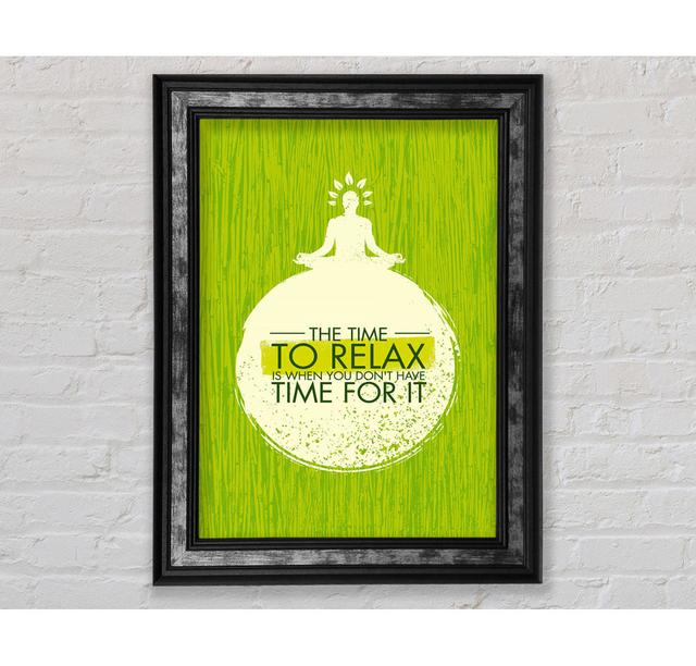 The Time To Relax - Single Picture Frame Art Prints Bright Star Size: 141.4cm H x 100cm W x 8cm D on Productcaster.