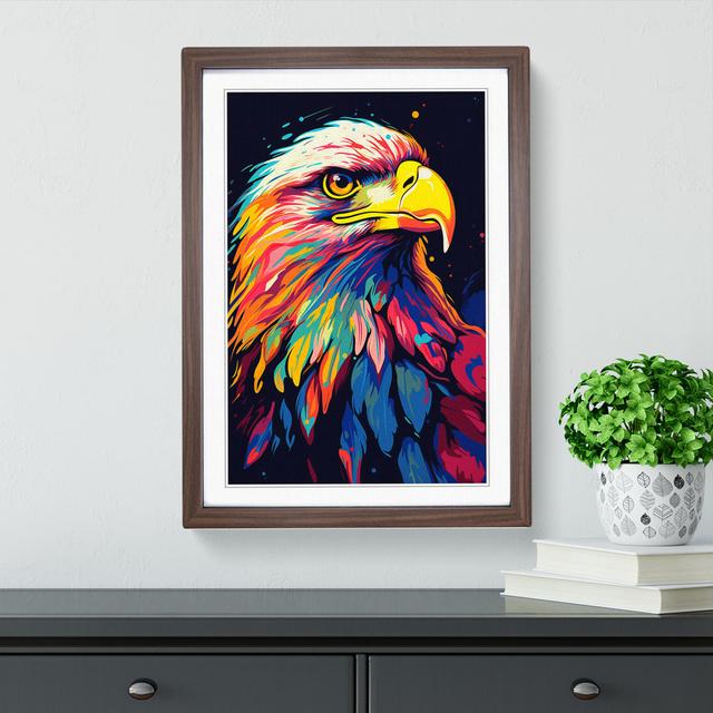 Eagle Pop Big Box Art Frame Colour: Walnut, Size: 34cm H x 25cm W x 2cm D on Productcaster.