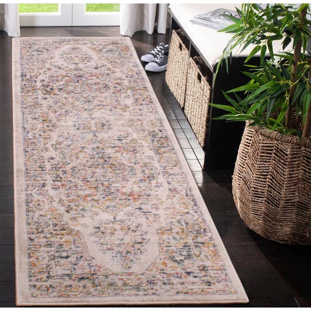 Morin Abstract Machine Woven Cream Area Rug Latitude Vive Rug Size: Rectangle 66 x 100cm on Productcaster.