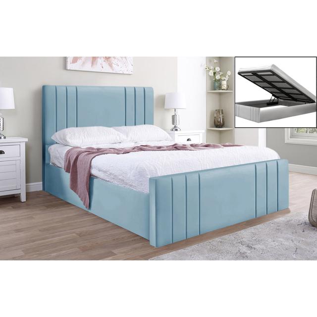 Bandur Bed Canora Grey Size: Single (3'), Colour: Sky Blue on Productcaster.