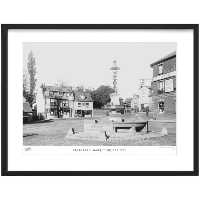 'Braintree, Market Square 1900' by Francis Frith - Picture Frame Photograph Print on Paper The Francis Frith Collection Size: 45cm H x 60cm W x 2.3cm on Productcaster.