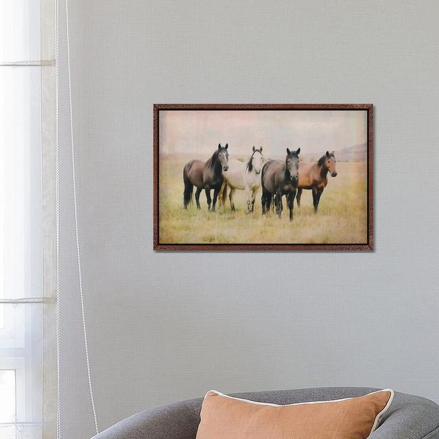 Our Home by Rhonda Thompson - Floater Frame Print on Canvas Gracie Oaks Frame Option: Brown Floater Framed, Size: 45.72cm H x 66.04cm W x 3.81cm D on Productcaster.