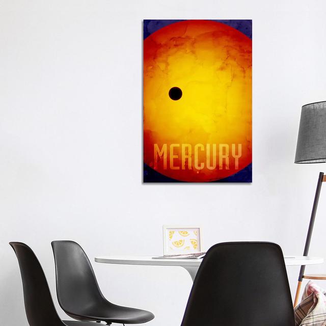 The Planet Mercury by Michael Tompsett - Wrapped Canvas Graphic Art Brayden Studio on Productcaster.